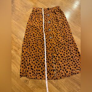 Nordstrom leopard skirt
